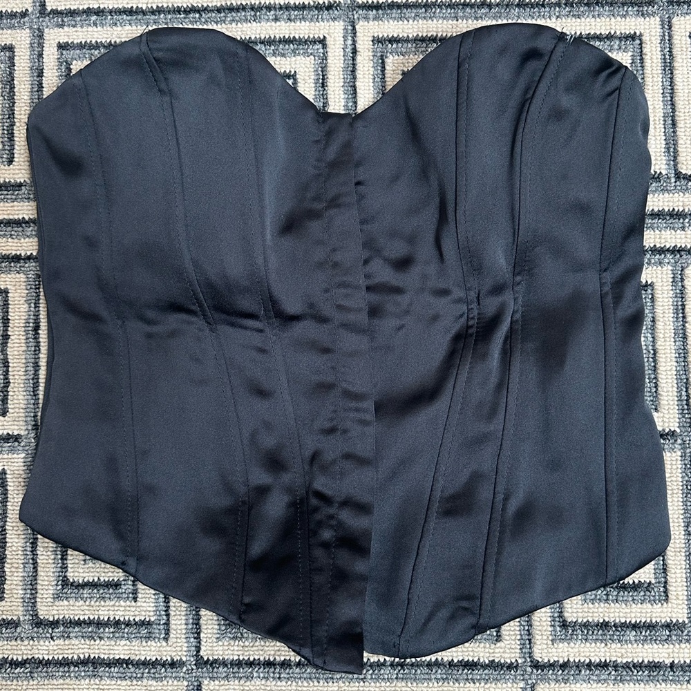Black Zara corset top